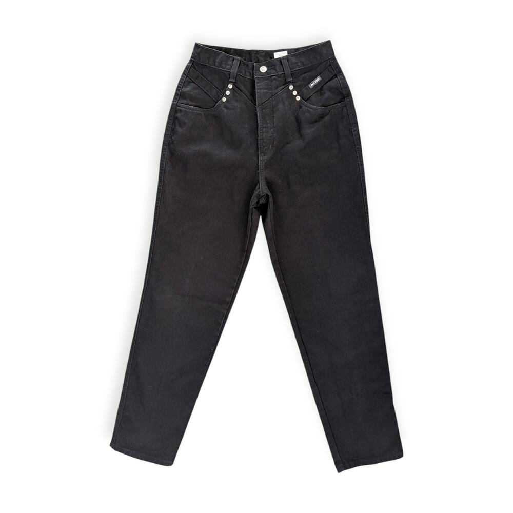 Rockies Jeans Black 11/12 M 26" Waist 31" Inseam EUC 90s Western Horse